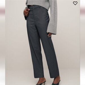 Reformation Freddie Gray Pinstripe Dress Work Pants Size 8